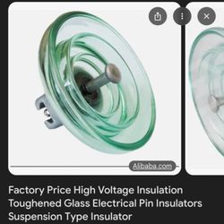 Toughened glass insulator