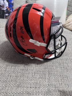 Cam Taylor-Britt Signed Autograph Full Size Cincinnati Bengals Replica Helmet-JSA