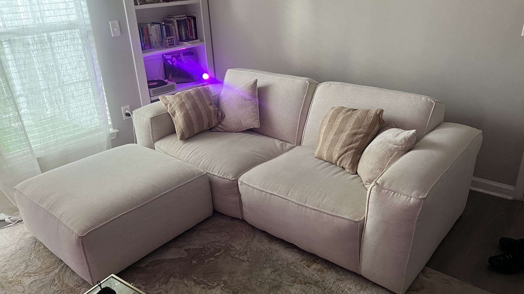 Modular Sectional Couch + Ottoman