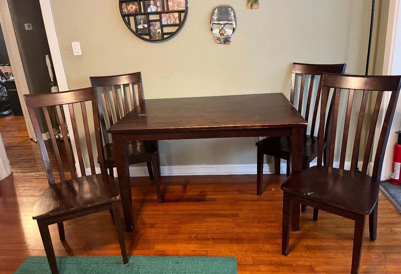 Dining Table & Chairs $20