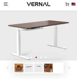Gorgeous Walnut White Standing Desk