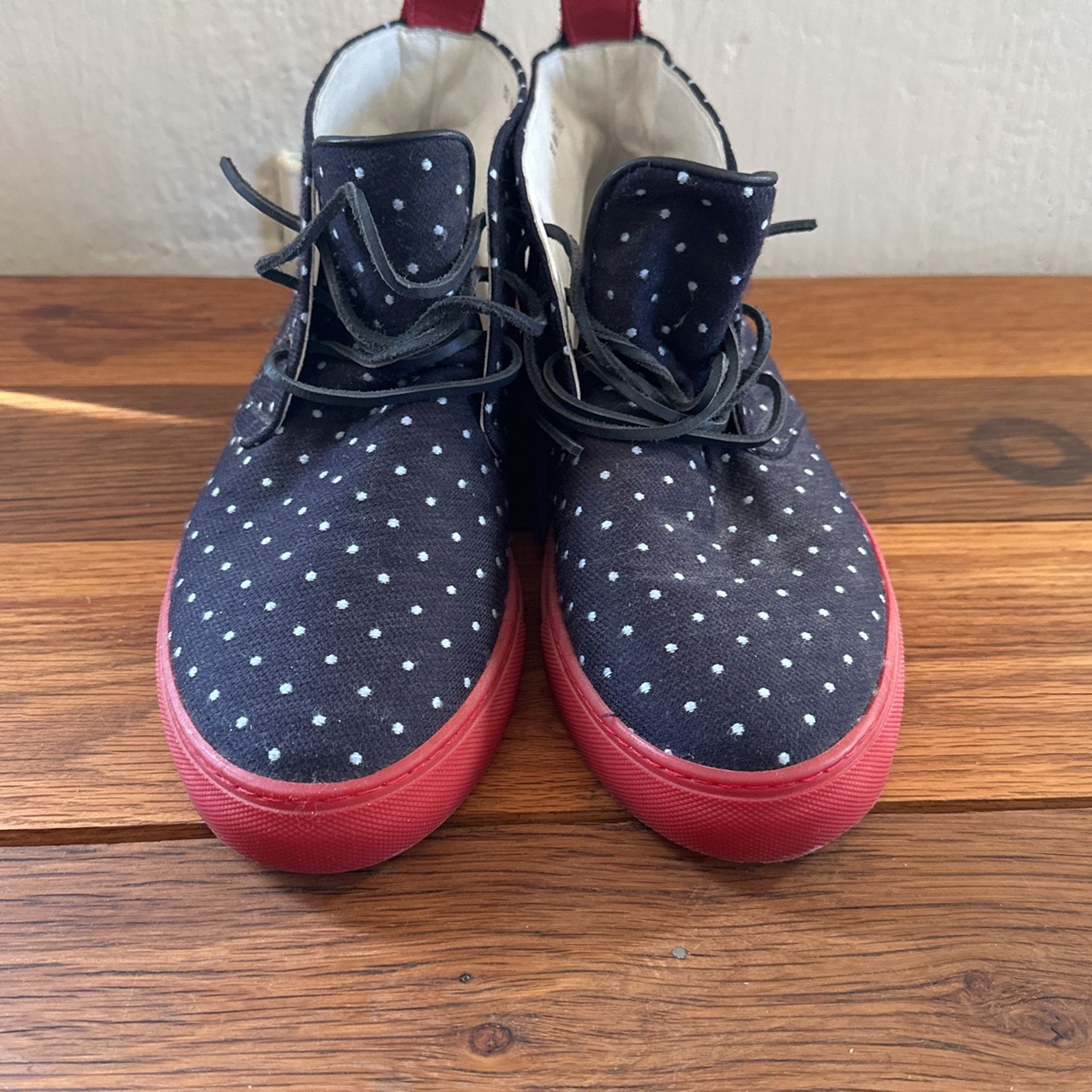 Del Toro Used Once Polka Dot Sunbrella Alto Chukka