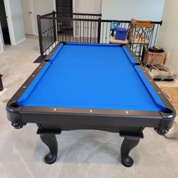 Black Pool Table 