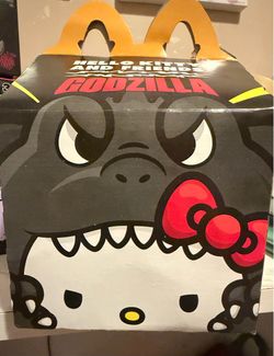 McDonald's Hello Kitty x Godzilla Happy Meal new  complete set