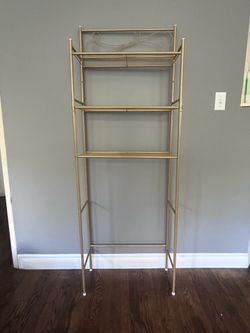 Bathroom over toilet racks