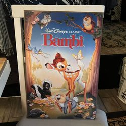 Disney Bambi Wood Wall Art 19.5”x13”