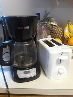 Coffee maker and toaster