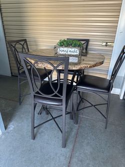Table and 4 chairs