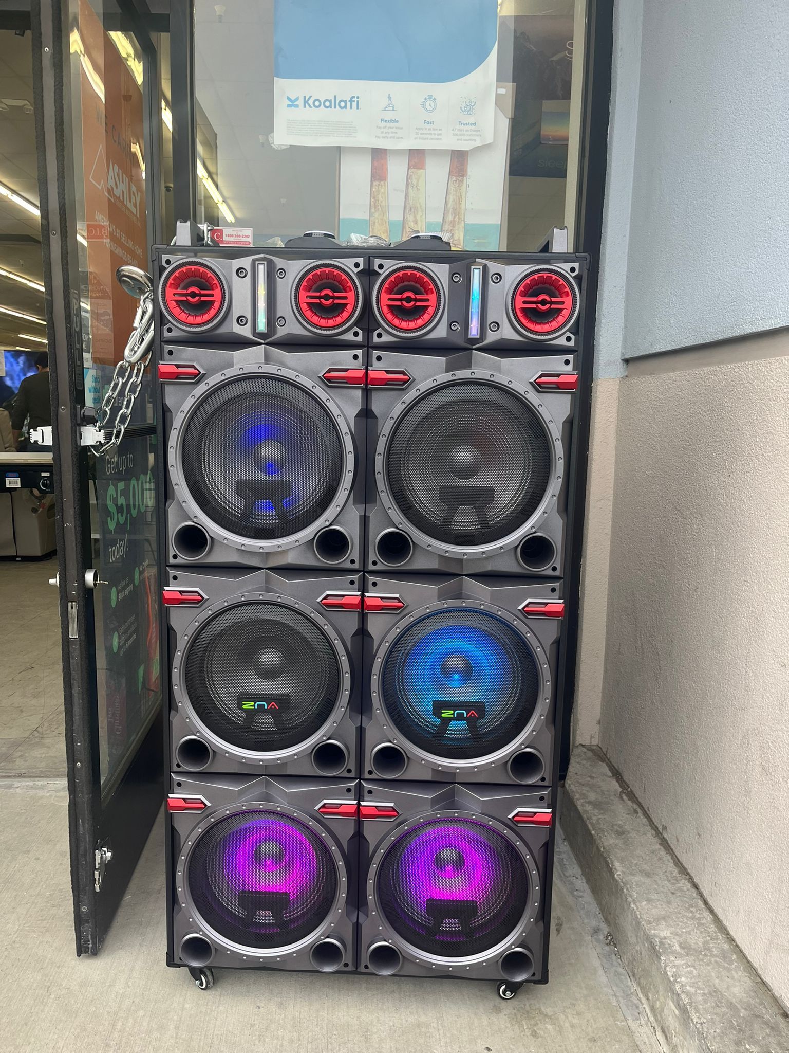 Karaoke speaker, 25000 W, 6x10” speakers