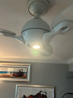Old light and ceiling fan