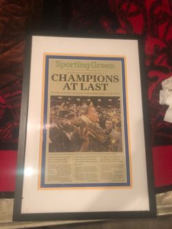 Golden state warriors championship 1st memorabilia newspaper