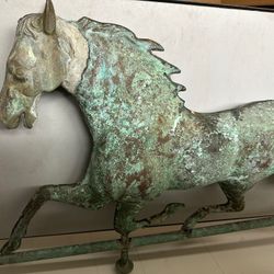 Running Horse Weathervane Copper