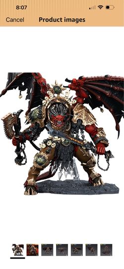 JOYTOY 1/18 Action Figures - Warhammer The Horus Heresy World Eaters Angron Daemon Primarch of Khorne - 15‘’,Collection Model Kits,Age 15 and Above