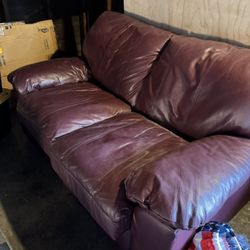 Leather Couch Set