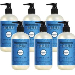 Mrs. MEYER'S CLEAN DAY Liquid Hand Soap, Blueberry, 12.5 Fl Oz (Pack of 6) 