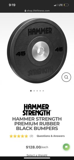 Hammer strength discount urethane bumper plates