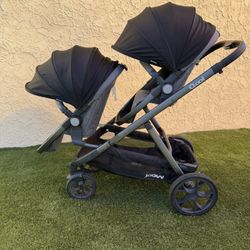 Joovy Qool Double Stroller (plus infant car seat adapter)