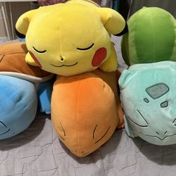 Pokemon Starter Sleeping Dolls