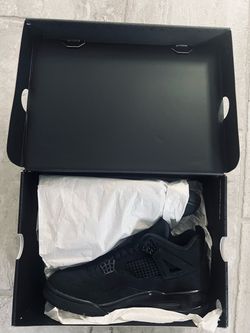 Brand New Nike Jordan 4 Black Cat Shoes Men’s size 11 Authentic Nike Receipt
