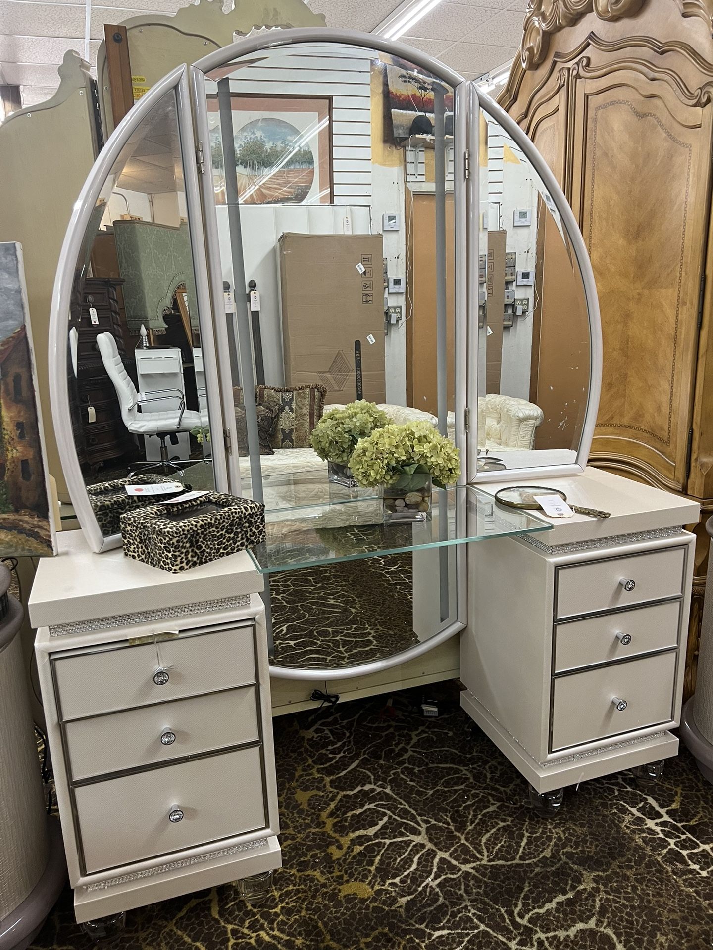 AICO By Michael Amini Glimmering Heights VANITY - OFFER!!!
