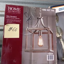 Brand New Home Decorators 1 LL Ight Chandelier Matte Nickel
