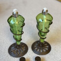 Pair of oil lamps never used