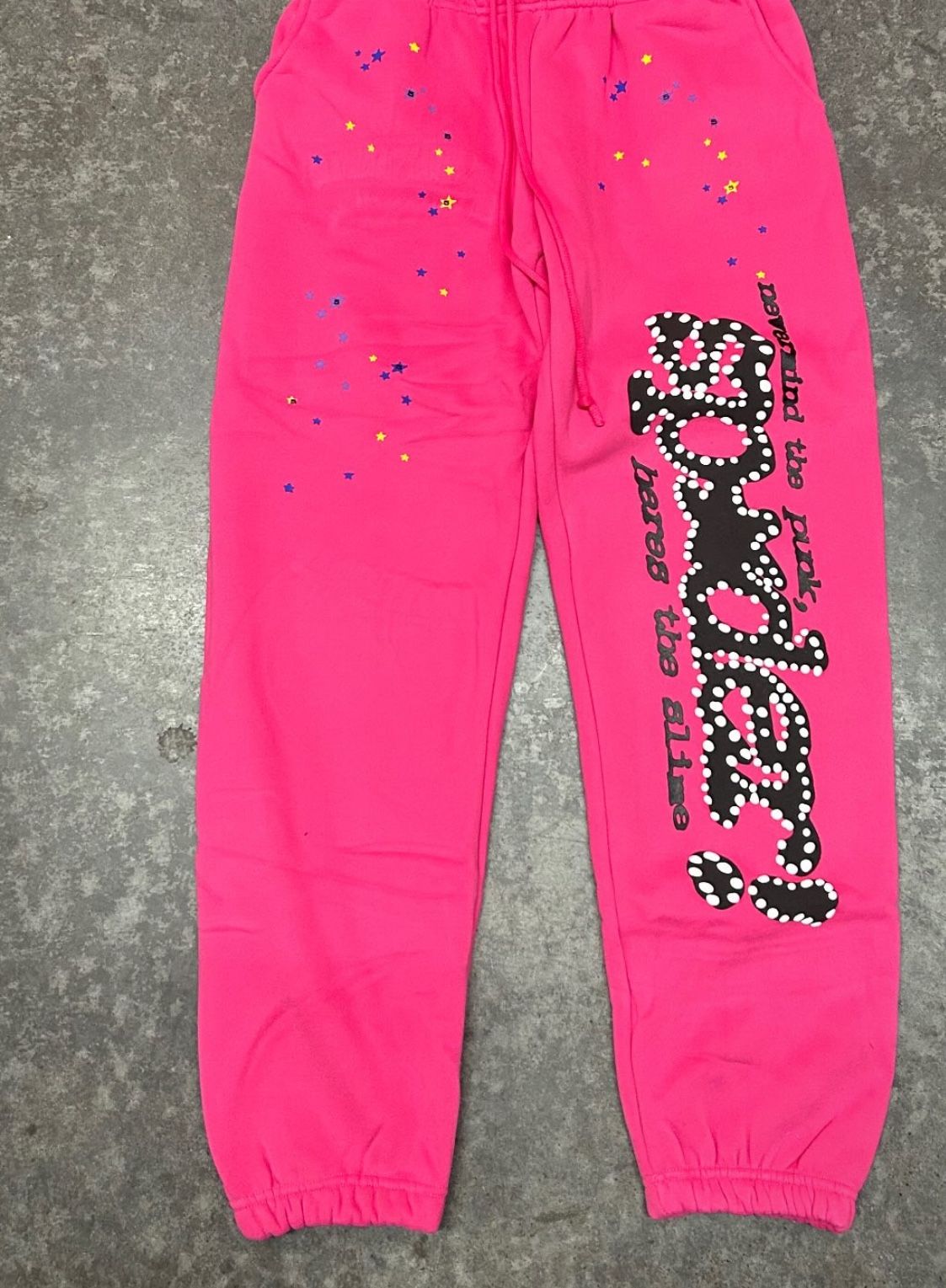 Pink And Black Spider Pants