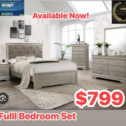 Bedroom Set Is Available For Pick Up Today 