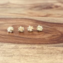 🎖️⚓️ 4 Vintage Girl Scout 1960's 6-Sided Star Lapel Pins