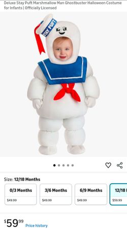 Ghostbusters Stay Puft Marshmallow Man Infant Halloween Costume