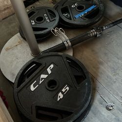 Weights And Olympic Bar