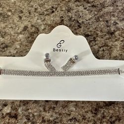 Women's Jewelry Choker Necklace - Silver