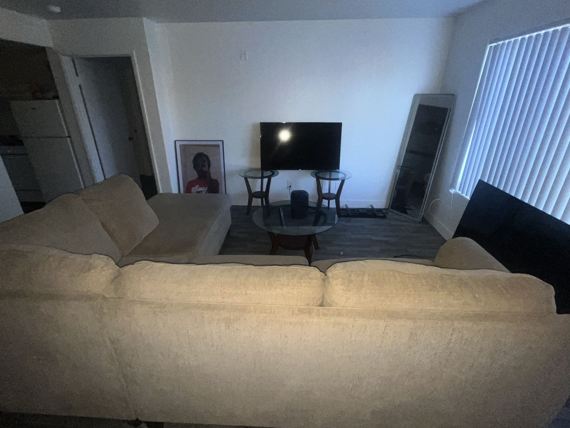 SOFA SECTIONAL, TABLE, TV BUNDLE 