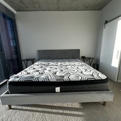King Sized Bed With Living Spaces Mattress 