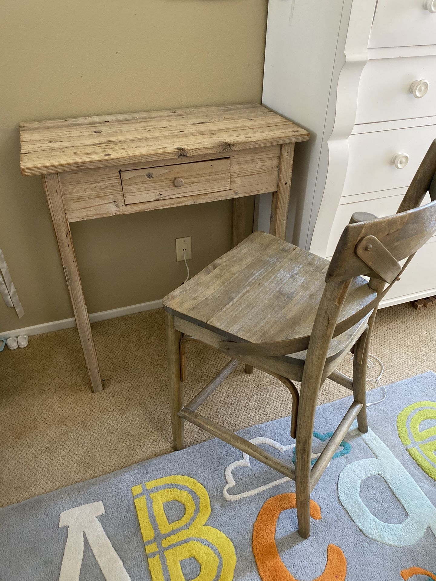 Small desk with chair