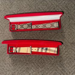Apple 42mm iWatch Bands (Authentic Gucci & Burberry) Custom Handmade Stitch  