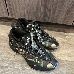 Adidas Dame 9 Bape Black Green, Size 9