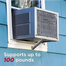 Universal Window Air Conditioner Support Bracket - Up to 100 lbs - Fits 5,000 to 12,000 BTU, Heavy Duty Window AC Support for Frigidaire, GE, TOSOT, a