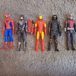 Set Of 5 Avenger 12" Action Figures. 