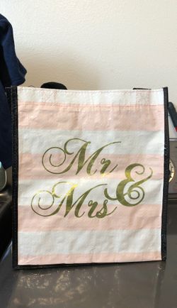 Mr & Mrs reusable bags