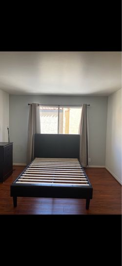 black full size bed frame