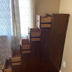 Bunk Bed Wooden Stairs