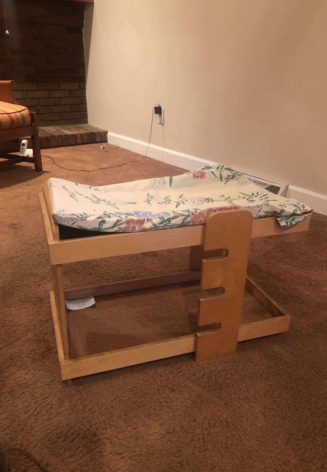 Antique doll bassinet