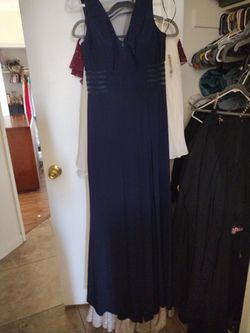 Navy Blue Conservative Yet Sexy Dress