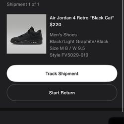 Jordan Retro 4 BLACK CAT