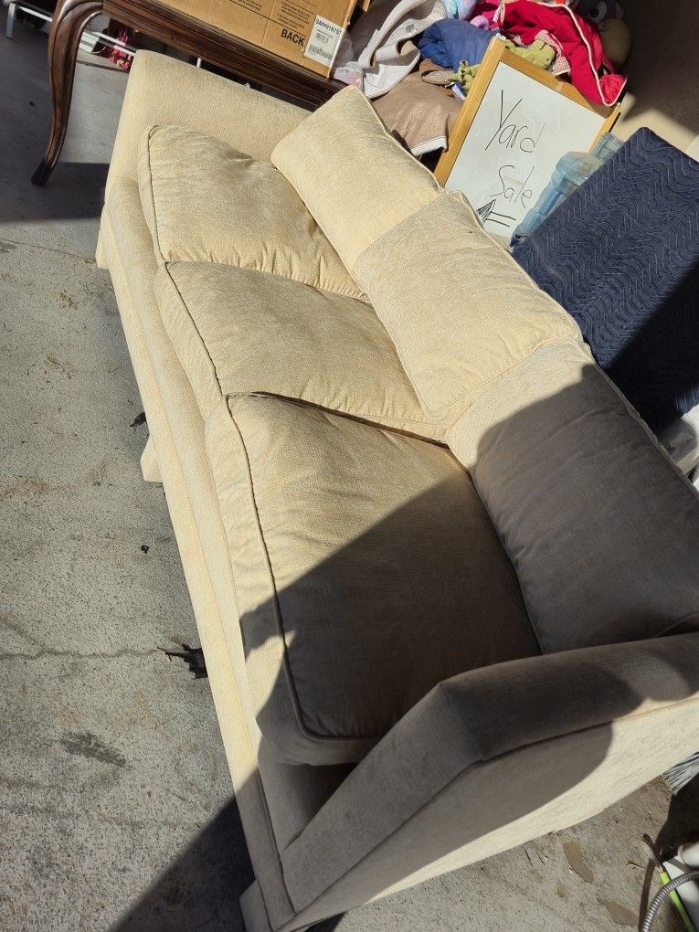 Beige color sofa