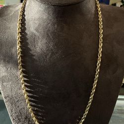 10KT solid rope chain 38059-1