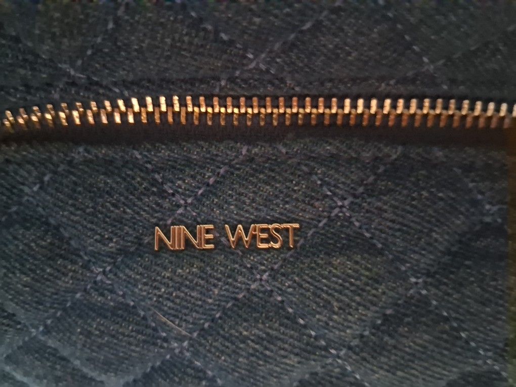 Nine West Bluejean Gold Chain Purse Fanny Pack
