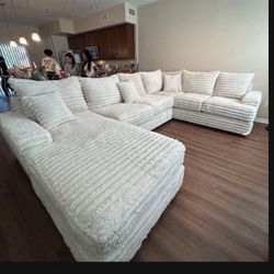 Brand New Super Plush Comfy Corduroy Sectional 