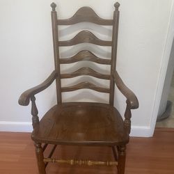 Wooden Armchair 4  Chairs